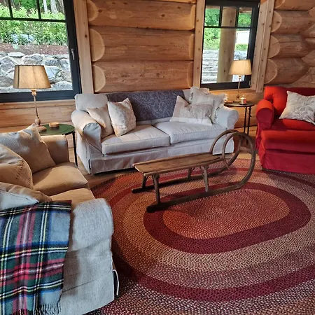 Eveningwood - Dtv 5 Sterne Luxus Huettenparadies, Blockhaus Feriehus Heimbuchenthal